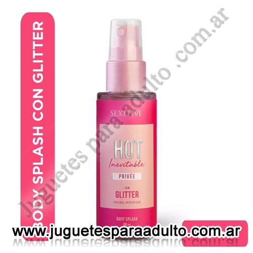 ACEITES Y LUBRICANTES, Perfumes, Body Spash Privee con glitter 60ml Aceites y lubricantes, Perfumes, Body Spash Privee con glitter 60ml